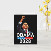 オバマ大統領2028 カード (黄色い花)