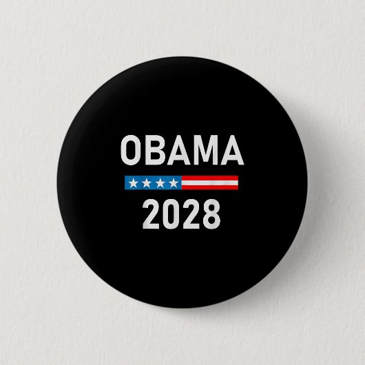 オバマ大統領2028 缶バッジ (正面)