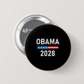 オバマ大統領2028 缶バッジ (正面&裏面)
