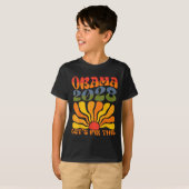 オバマ大統領2028 Obama 2028 Flower Boho Ra Tシャツ (正面フル)
