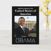 オバマ大統領 カード (黄色い花)