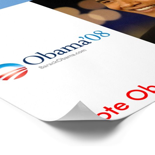 オバマ大統領 ポスター (角)