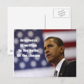 オバマ大統領 ポストカード (正面/裏面)