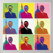 オバマ大統領 ポップアート ポスター (正面)