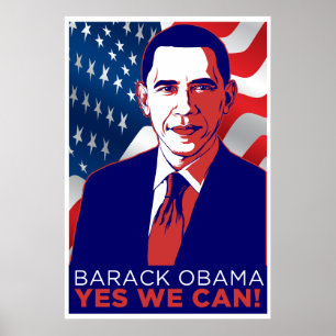 オバマ大統領「Yesできる!」 ポスター