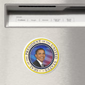 オバマ大統領Keepsake Large 3" マグネット (インサイチュ (食洗機))