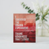 オバマ実験 ポストカード (スタンド正面)