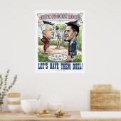 オバマ対マッカインデュエルo2008 ポスター (キッチン)