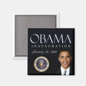 オバマ就任式の日の磁石 マグネット (正面/裏面)