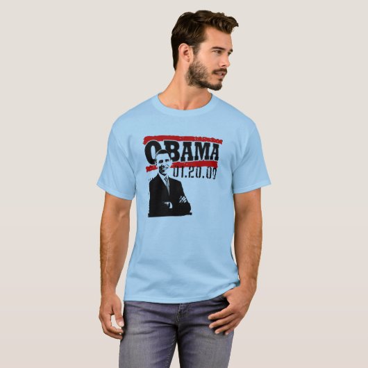 オバマ就任式ティー Tシャツ (正面フル)
