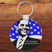 オバマ就任式2009商業キーチェーン キーホルダー (正面)
