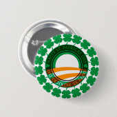 オバマ幸せなSt patricks day 缶バッジ (正面&裏面)
