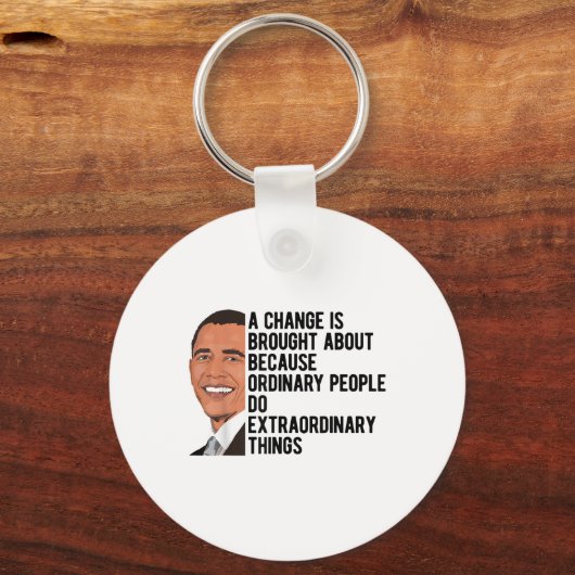 オバマ引用文バラクオバマ政権 キーホルダー (正面)
