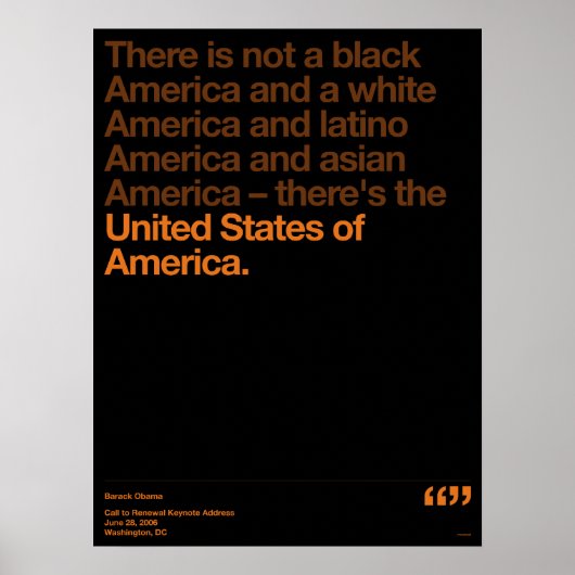 オバマ引用文 ポスター (正面)