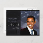 オバマ引用文 ポストカード (正面/裏面)