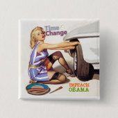 オバマ弾劾 缶バッジ (正面)
