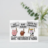 オバマ投票はがき ポストカード (スタンド正面)