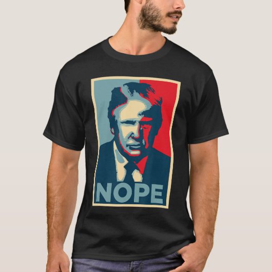 オバマ政権に反対 ホープポスターは嫌だ Tシャツ (正面)