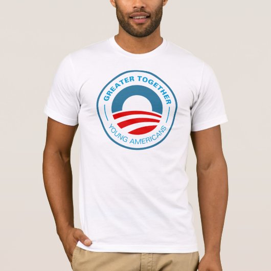 オバマ政権のアメリカの若者 Tシャツ (正面)