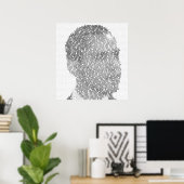 オバマ文字アートのポスター ポスター (ホームオフィス)