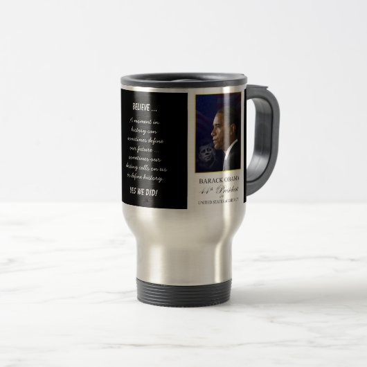 オバマ氏とJFK -コーヒーマグ トラベルマグ (正面右)