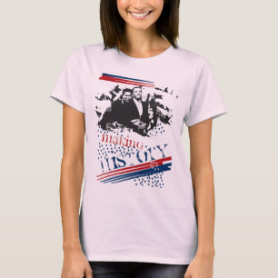 オバマ氏の歴史 Tシャツ