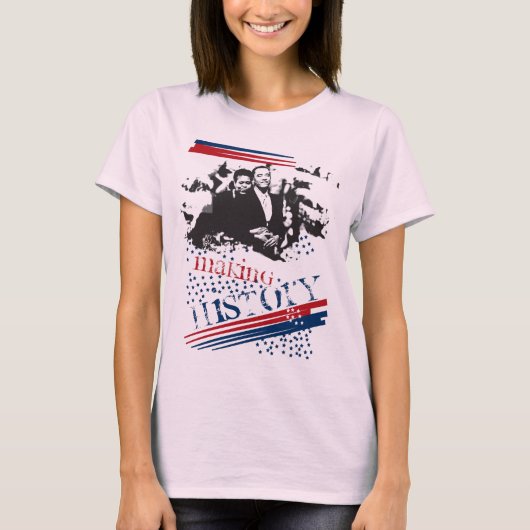 オバマ氏の歴史 Tシャツ (正面)