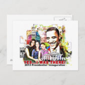 オバマ氏の2013年大統領就任式のポストカード ポストカード (正面/裏面)