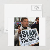 オバマ氏はイスラム教徒です。 ポストカード (正面/裏面)