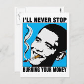 オバマ氏：はがきストップは ポストカード (正面/裏面)