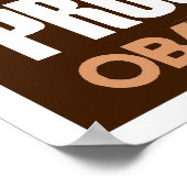 オバマ氏 – ダークブラウンのポスターを進める ポスター (角)