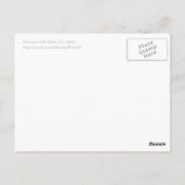 オバマ氏，テレプロンプターで貿易 ポストカード (裏面)