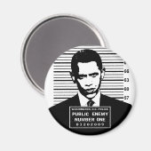 オバマ氏 – パブリック・エネミー・ナンバーワン マグネット (正面/裏面)