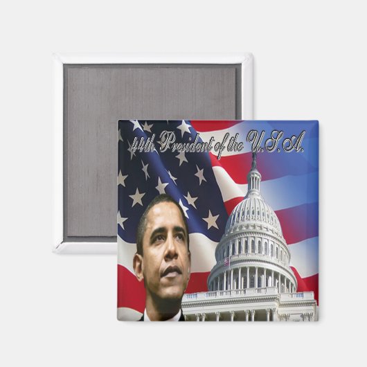 オバマ氏、2009年の大統領 マグネット (正面/裏面)