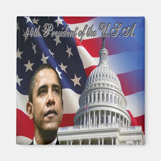 オバマ氏、2009年の大統領 マグネット (正面)