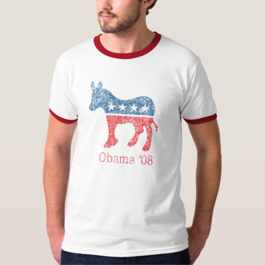 オバマ民主党員「08 Tシャツ (正面)