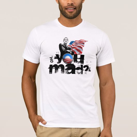 オバマ気違いのワイシャツか。 Tシャツ (正面)