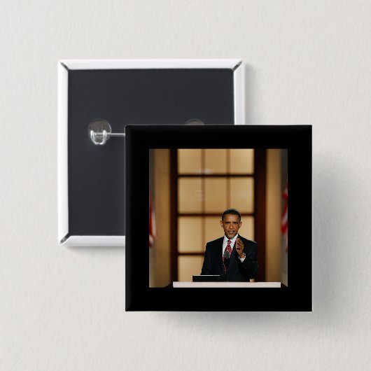 オバマ演説 缶バッジ (正面&裏面)