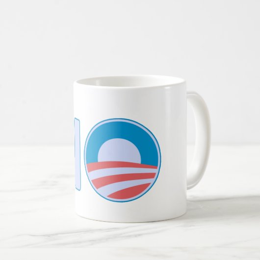 オバマ無し コーヒーマグカップ (正面右)