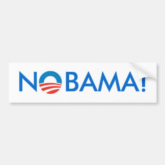 オバマ無し- NOBAMA! バンパーステッカー