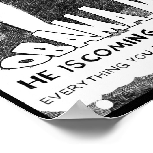 オバマ狂気 ポスター (角)