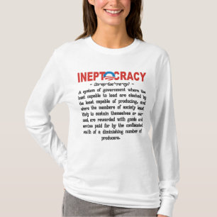 オバマ管理のIneptocracyのTシャツ及び帽子 Tシャツ