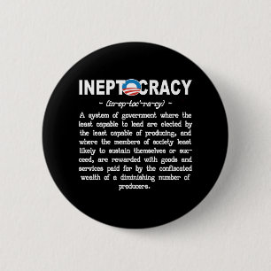 オバマ管理のIneptocracyボタンPin 缶バッジ