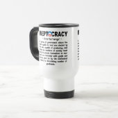 オバマ管理のIneptocracy定義マグ トラベルマグ (正面左)