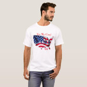 オバマ米国メンズTシャツ Tシャツ (正面フル)