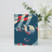 オバマ米大統領の名刺 ポストカード (スタンド正面)