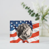 オバマ米大統領の家族初の写真 ポストカード (スタンド正面)