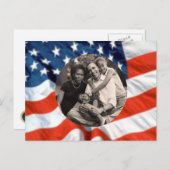 オバマ米大統領の家族初の写真 ポストカード (正面/裏面)