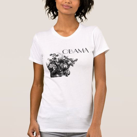 オバマ花 Tシャツ (正面)