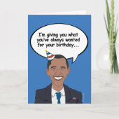 オバマ誕生日カー与えド-お客様のお客様 カード (正面)